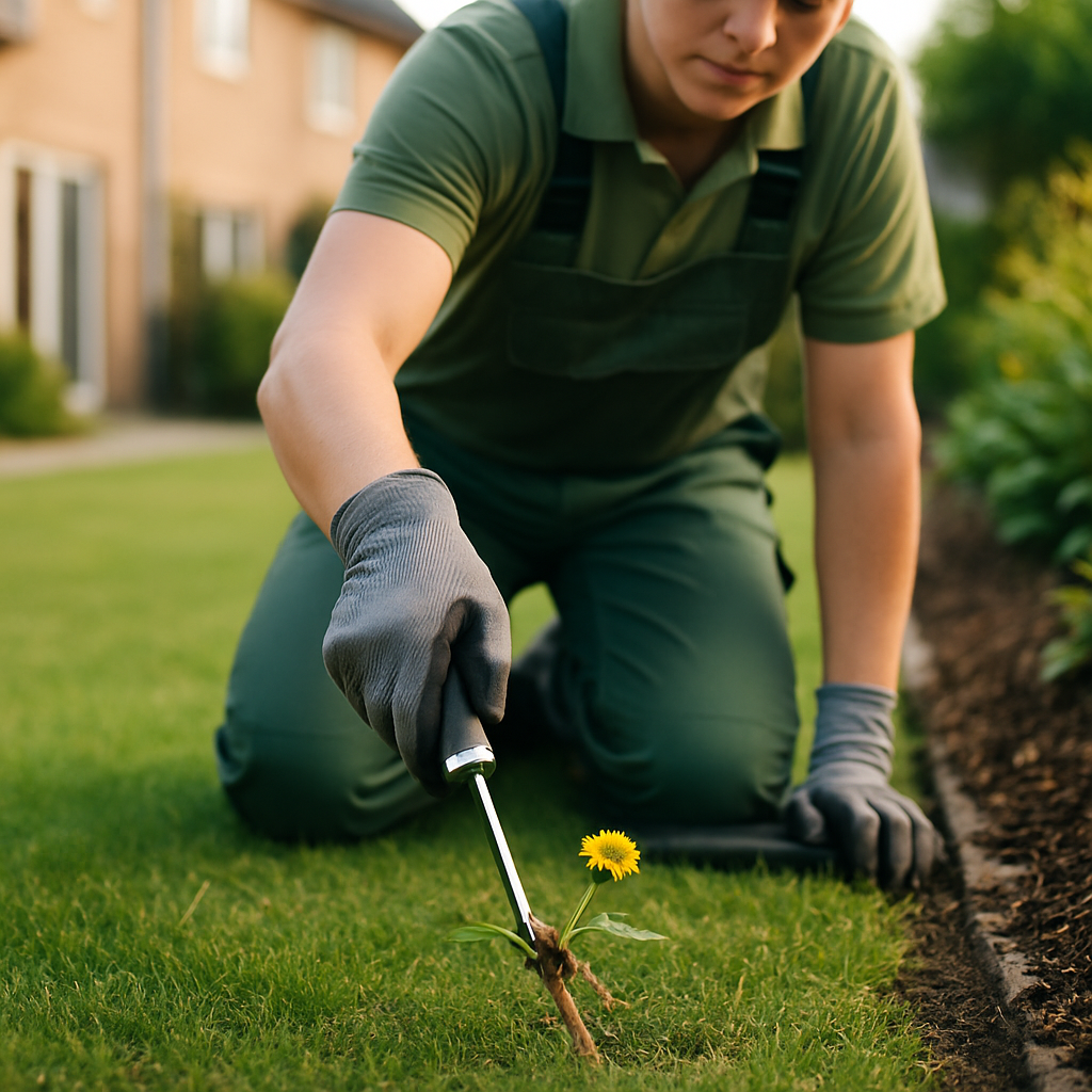 Unkrautbekämpfung und Pflege vom GartenService Leipzig